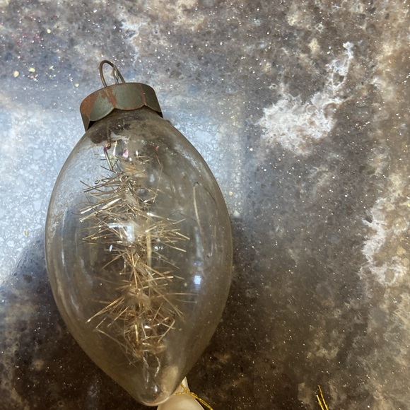 5 vintage Christmas ornaments Santa snowman reindeer Angel glass bulb - Picture 5 of 7